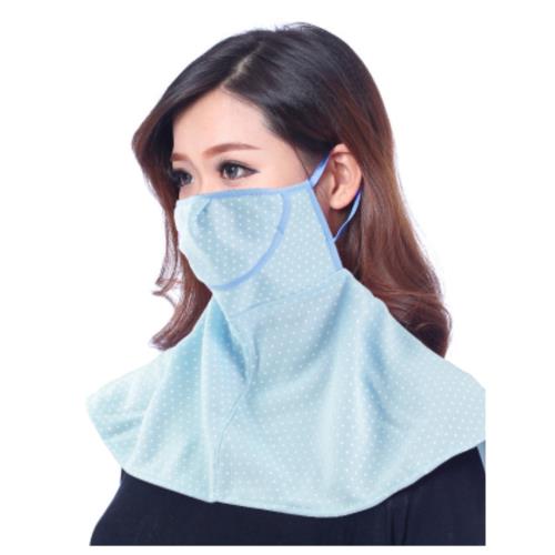 高爾夫防曬口罩 女士 韓國棉 披肩超大護頸 防紫外線UV 透氣薄款