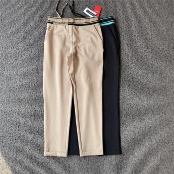 29f39 出口韓國高爾夫服裝女士新品加絨長褲秋冬季保暖松緊腰圍
