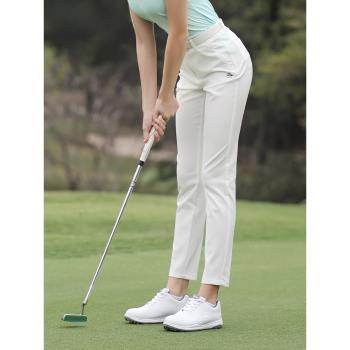 PGA 透氣孔 高爾夫褲子 女士夏季運動球褲 彈力速干 防水面料