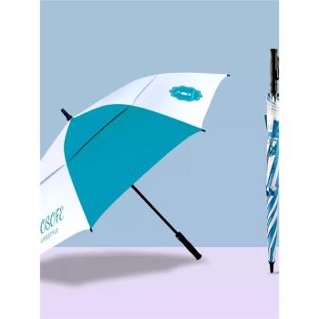 新款高爾夫長柄傘遮陽傘抗風暴雨雙層大號自動加固超輕傘 晴雨傘