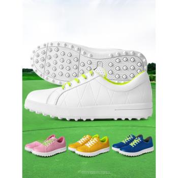 PGM新款高爾夫球鞋女款防側滑透氣運動鞋柔軟無釘鞋輕便golf女鞋