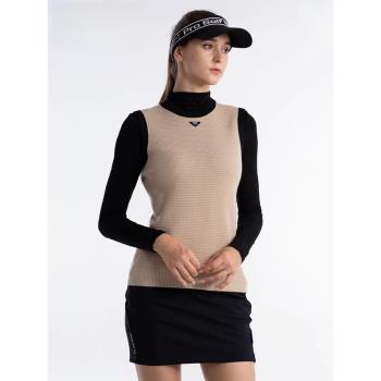 高爾夫服裝女士馬甲戶外運動針織羊毛背心時尚韓版高爾夫女裝外套