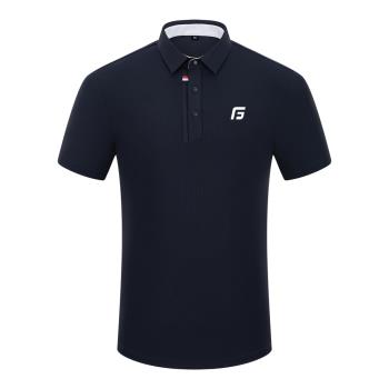 高爾夫短袖男透氣速幹T恤上衣男高彈golf男裝服裝夏季運動polo衫
