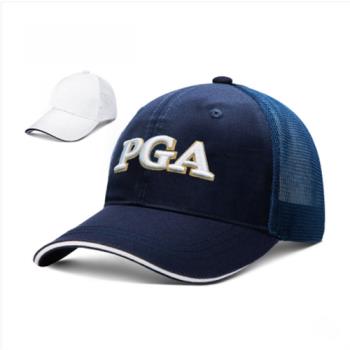 美國PGA 高爾夫男士球帽 夏天透氣網球帽 防曬遮陽 可調節 職業款