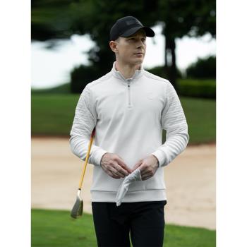 PGA高爾夫服裝男士外套秋冬季加絨保暖立領衣服高端運動男裝球衣