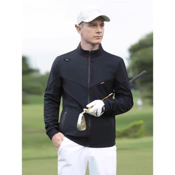 PGM 秋冬高爾夫風衣外套男士拉鏈防風防雨高彈golf運動服裝男裝
