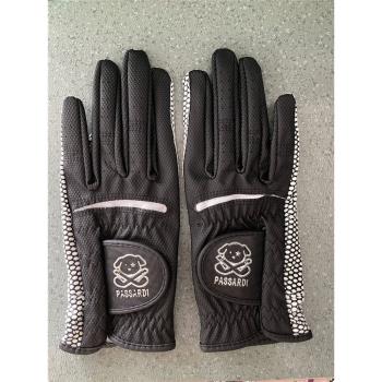 高爾夫球女士手套防滑防曬透氣舒適黑色耐臟GOLF運動手套左右雙手