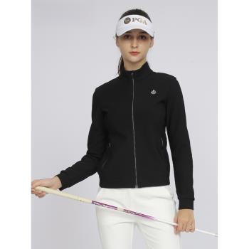 美國PGA高爾夫女裝秋冬新款外套品牌時尚golf服裝女夾克長袖風衣