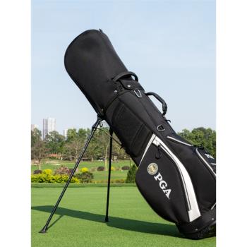 美國PGA 高爾夫球包男士支架包雙肩背帶輕量便攜式球桿袋14插桿口