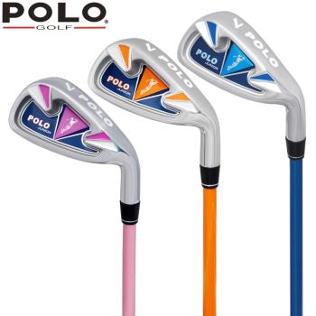 POLO高爾夫兒童球桿男女童碳素7號桿golf高爾夫球桿 初學練習桿