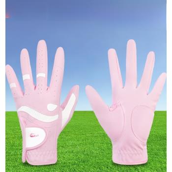 夏季23款高爾夫女手套 POLO golf女士手套時尚 防滑透氣耐磨 雙手