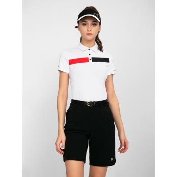 PGM高爾夫套裝女短袖t恤透氣孔夏秋季golf網球羽毛球運動服polo衫