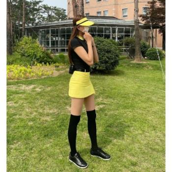 韓國防曬冰絲打底褲Hello birde80D雙色拼接高爾夫防曬絲襪