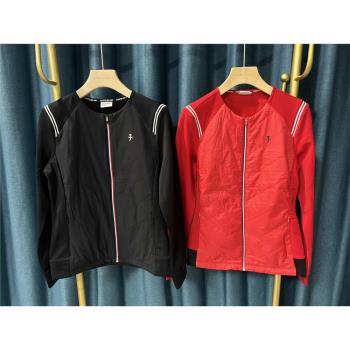 29 P004 出口韓國高爾夫女士冬季新品短款保暖輕薄絨外套推薦好貨