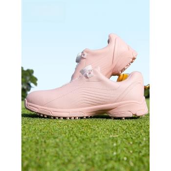 PGM新品高爾夫球鞋女防水時尚運動鞋防滑鞋釘旋鈕鞋帶golf女鞋子