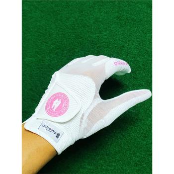 進口透氣網高爾夫手套女golf運動用品裝備韓國jandiro手指套新款