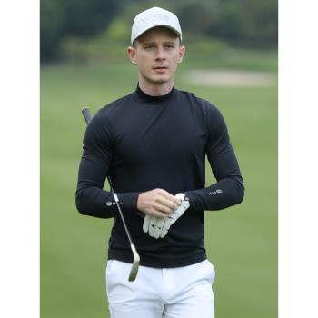美國PGA高爾夫服裝男長袖t恤冰絲打底衫冰涼透氣彈力新款防曬上衣