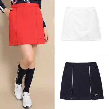 F010日本高爾夫女士短裙春秋季戶外運動彈力golf服裝滿印花紋推薦