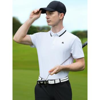 PGM高爾夫服裝短袖t恤男2024新款潮流運動半袖高端品牌polo衫寬松