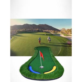 PGM高爾夫練習器辦公室人工果嶺Golf推桿練習器室內高爾夫練習毯