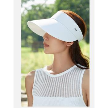 高爾夫帽子女遮臉遮陽帽防曬防紫外線大檐戶外運動太陽帽golf女裝