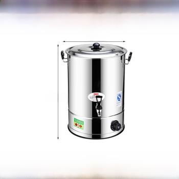 誦詘電熱保溫桶燒水桶大容量煮粥插電商用不銹鋼電熱開水桶大容量