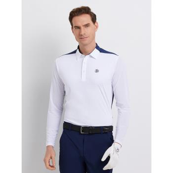 高爾夫防曬長袖t恤golf服裝男士夏季薄款冰絲袖速乾透氣運動上衣