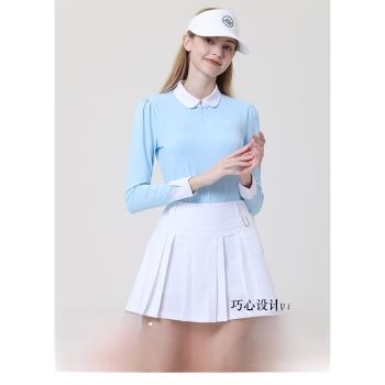 特價樂為高爾夫服裝套裝女士短裙春秋款GOLF女裝長袖網球服女上衣