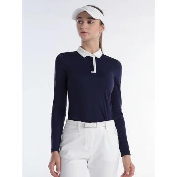 PGM高爾夫服裝女褲子顯瘦上衣長袖長褲運動套裝春夏季POLO衫速幹