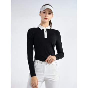 PGM高爾夫服裝女春夏季T恤長袖golf休閑運動上衣透氣女裝顯瘦外套