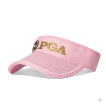美國PGA高爾夫帽子GOLF防曬空頂帽 時尚戶外運動無頂帽女士遮陽帽