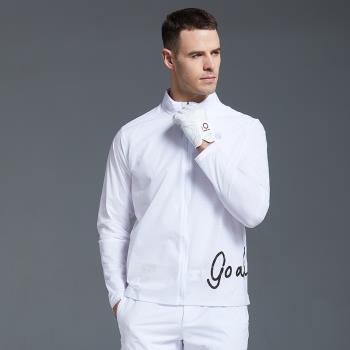 高爾夫服裝男上衣防曬外套春夏輕薄透氣高階速幹球衣服男裝風衣