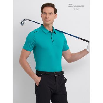 2023夏季高爾夫短袖t恤男士翻領透氣golf運動服裝速干高檔polo衫