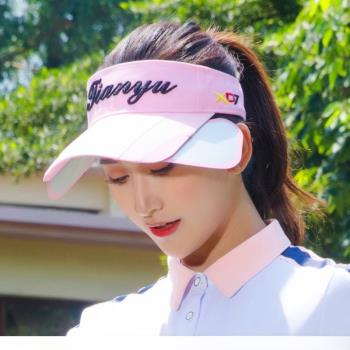 高爾夫帽子女士GOLF球帽戶外韓版無頂帽空頂帽休閑防曬遮陽可拉伸