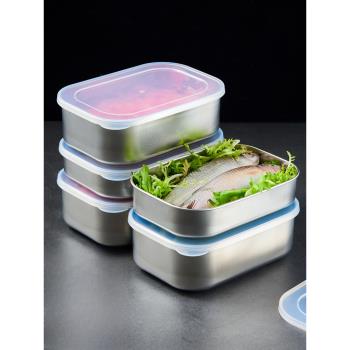 日本下村進口冰箱收納盒不銹鋼保鮮盒食材冷藏食品冷凍帶蓋密封盒