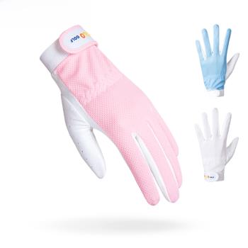 POLO GOLF高爾夫球女士手套 時尚彈力透氣網布防滑手套一雙韓版