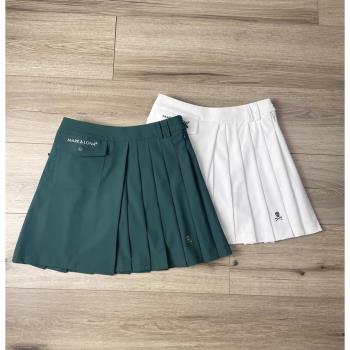 春夏韓國高端高爾夫女裝高腰速干防走光百褶裙褲裙套裝golf運動