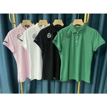 29h29 韓國高爾夫女士夏季薄款短袖T恤速幹彈力色polo領golfT恤