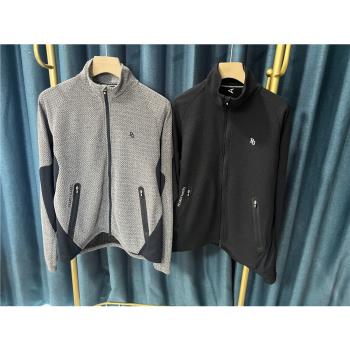 29P011出口日本新品高爾夫服裝男士拉鏈外套戶外運動休閑立領推薦