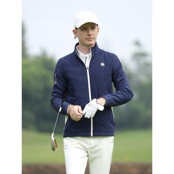 PGA高爾夫服裝男外套秋冬新款夾棉風衣GOLF男裝高階品牌保曖上衣