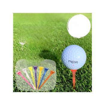 日本mega高爾夫球釘零阻力中空設計輕量耐打水晶彩色球TEE托球座