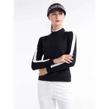 PGM高爾夫球女士衣服長袖t恤秋冬套裝速幹修身polo衫韓版運動長褲
