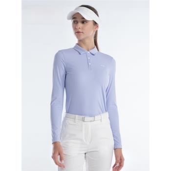 高爾夫女裝長袖春季新款golf球衣服女運動翻領速幹polo衫上衣新款