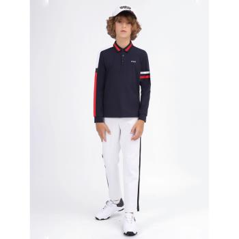 PGM兒童高爾夫衣服男童春秋季青少年golf服裝內搭運動長袖T恤外穿
