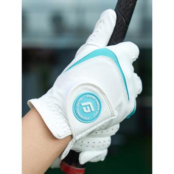 正品高爾夫手套女透氣防滑耐磨超纖柔軟女士golf手套雙手兩只舒適