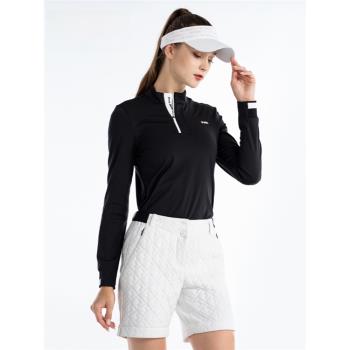 PGM高爾夫服裝女士褲子上衣短褲運動套裝春季新款t恤長袖外穿修身