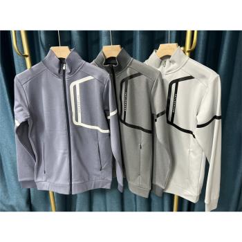 29S005出口日本高爾夫服裝男士春秋新品保暖運動golf抓絨夾克外套