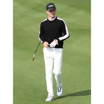 PGM秋冬高爾夫褲子男士加厚保暖golf球褲防水長褲彈力休閑運動褲
