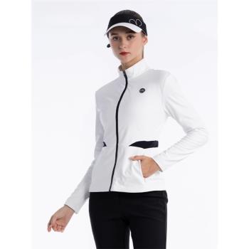 PGA 品牌高爾夫服裝女士外套秋冬保暖衣服運動修身風衣輕便夾克