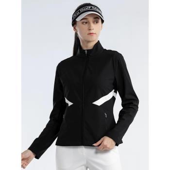 PGM高爾夫球服裝女秋冬季保暖衣服運動修身女裝風衣輕便夾克外套